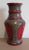 Vintage Ceramic Vase with Glaze in Red Brown and Black, 1970s For Sale - Image 4 of 4