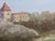 Late 20th Century Monumental Signed B. Andrews Tuscan Vineyard Landscape Oil Painting, 54" For Sale - Image 9 of 18