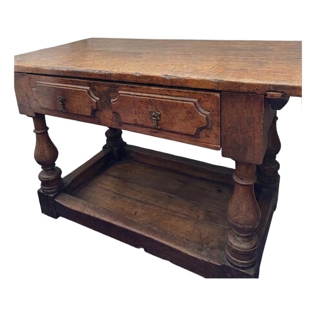 18th Century Walnut Library or Refectory Table For Sale