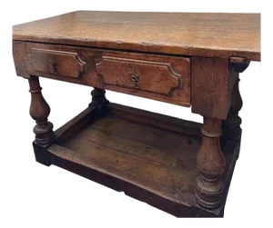 18th Century Walnut Library or Refectory Table