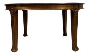 Art Nouveau Extendable Mahogany Table, 1900s