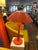 1960s Gerald Thurston Orange Table Lamp by Lightolier For Sale In New York - Image 6 of 13