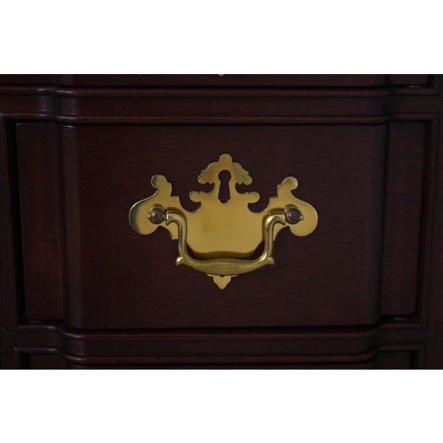 1970s Bartley Collection Blockfront Kneehole Chest, Attributed For Sale - Image 9 of 18