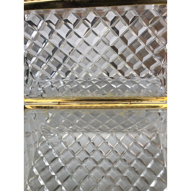 1920s Large Cut Crystal Box with Gilt Bronze Mounts For Sale - Image 5 of 5