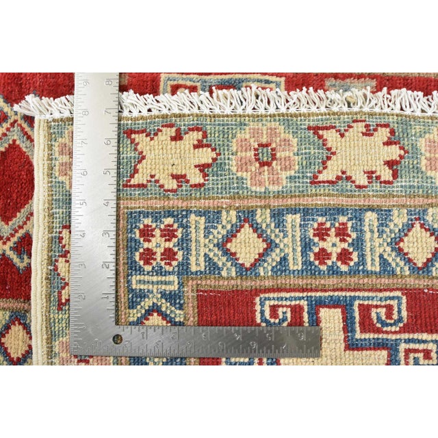 Kazak Rug 8'2'' X 10'9'' Beige Wool Tribal Hand-Knotted Oriental Carpet For Sale - Image 12 of 12