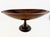 1960s Vintage Hand-Carved Oval Wood Pedestal Centerpiece Bowl For Sale - Image 5 of 11