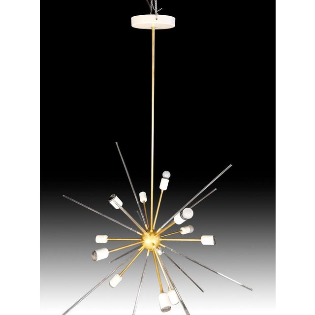 Brass and Methacrylate Ceiling Light, 1980s For Sale - Image 10 of 14