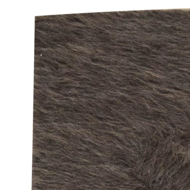 Textile Taurus Collection Modern Geometric Brown Goat Hair Rug by Doris Leslie Blau For Sale - Image 7 of 7