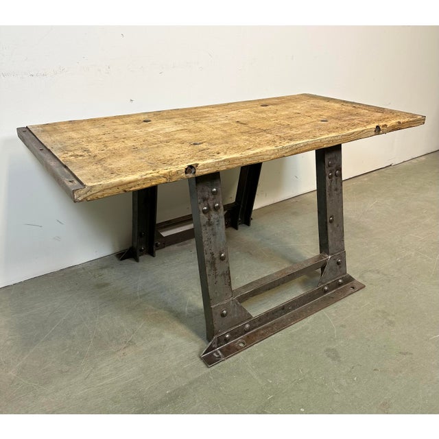 Industrial Riveted Coffee Table, 1960s For Sale - Image 18 of 18