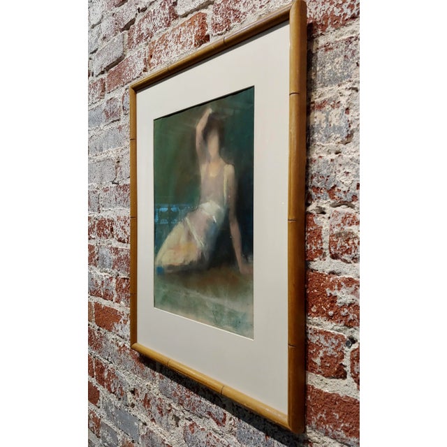 Val Costello -Art Deco Woman in Swimming Suit -Painting For Sale - Image 4 of 6