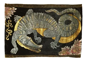 Alligator Silk Velvet Pillow