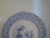 Victorian Dinner Wall Plate, Blue Transferware Scenic, John G Alcock Blantyre Cobridg 19th C. England For Sale - Image 3 of 12