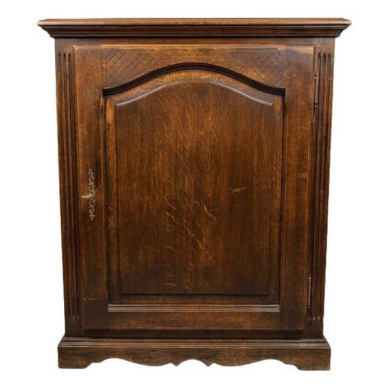 Early 20th Century French Country Oak Side Cabinet For Sale