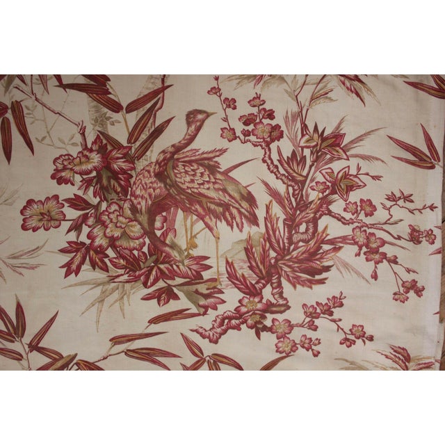 Antique French Toile Bird Printed Upholstery Fabric Chairish