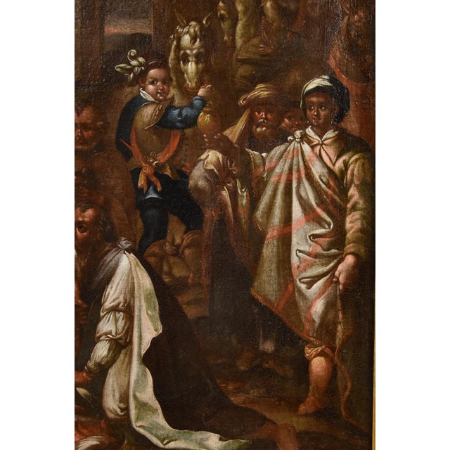 Giovanni Stradano, Adoration of the Magi, 1500s-1600s, Oil on Canvas For Sale - Image 11 of 16