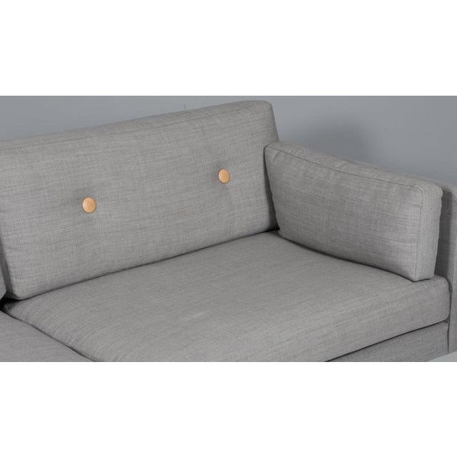 Model 220 3-Seater Sofa in Black Leather by Erik Jørgensen For Sale - Image 3 of 8
