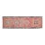 1970s Vintage Turkish Handmade Wool & Cotton Pink Runner Rug For Sale