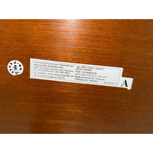 Mid-Century Modern West Elm Jax Round Dining Table For Sale - Image 3 of 12