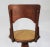 Brown Vintage Bentwood and Rattan Swivel Drafting Stool For Sale - Image 8 of 12
