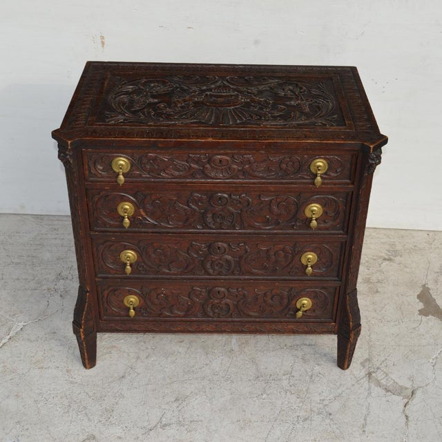 Mid 19th Century 19th Century Italian Carved Dresser For Sale - Image 5 of 11