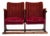 Danish Velour Theater Armchairs, 1950s, Set of 2 For Sale