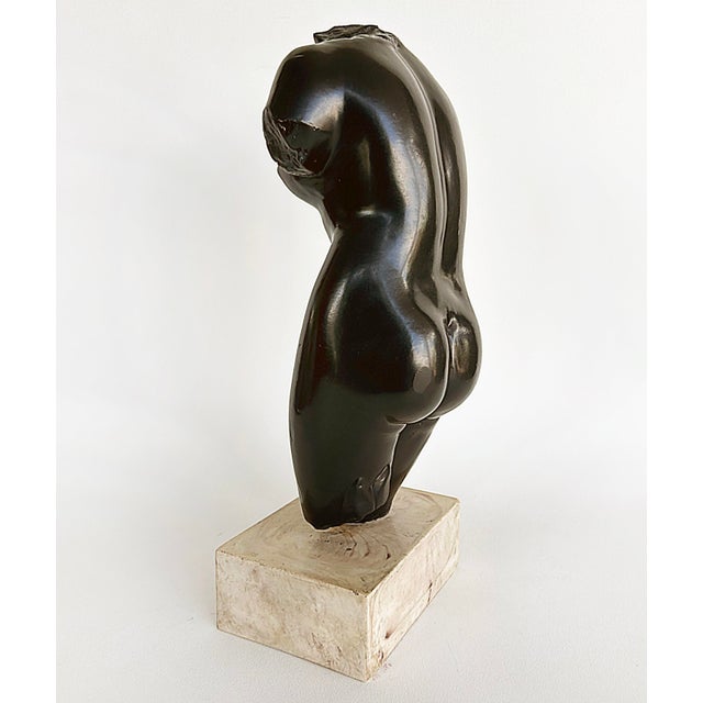 Late 20th Century Alva Studios Aphrodite Sculpture Copy, Museum of Modern Art New York & Pedestal - Set of 2 For Sale - Image 9 of 16