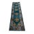 2ft 6in × 9ft 10 in Tibetan Teal Runner Rug For Sale