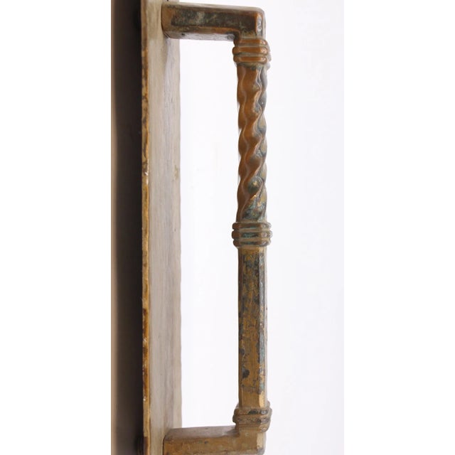 Mid 20th Century Mid 20th Century Painted Spanish Brass Door Pull For Sale - Image 5 of 6