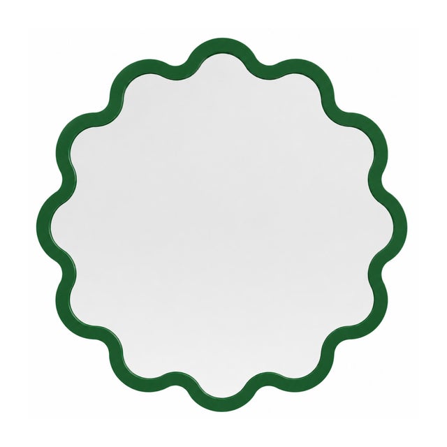 Large Organic Round Wall Mirror for Hospitality Interiors – Hvyli Round 100 For Sale - Image 15 of 18