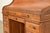 Late 20th Century Victorian Carved Solid Oak Roll Top Desk For Sale - Image 5 of 15