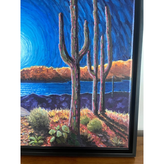 Desert Moonlight – Original Oil Painting by Steve Schaaf For Sale In San Francisco - Image 6 of 9