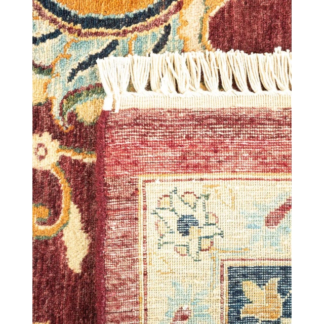 2000 - 2009 Mogul, One-of-a-Kind Hand-Knotted Area Rug in Red, 8' 2" x 10' 4" For Sale - Image 5 of 8