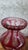 19th Century Large Bohemian Belle Époque Wheel-Cut Red Overlay Crystal Vase, 1890s For Sale - Image 5 of 7