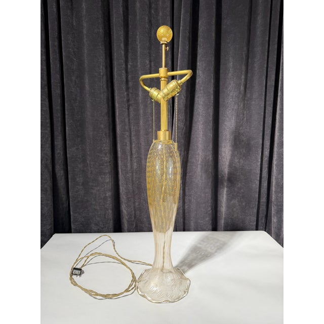 Glass Late 19th Century John Hutton Murano Glass Lamp for Donghia For Sale - Image 7 of 14