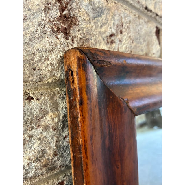 Auburn Vintage Wooden Mirror For Sale - Image 8 of 14