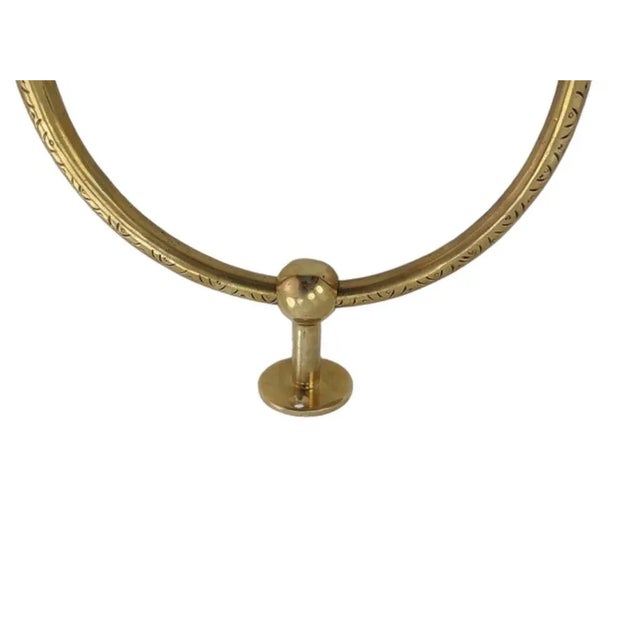 Contemporary Contemporary Brass Hanging Circular Ribbon For Sale - Image 3 of 6