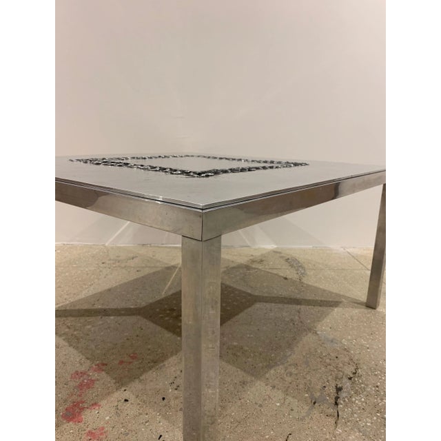 Metal 1970s Willy Luckyx Aluclair Belgian Coffee Table For Sale - Image 7 of 13