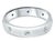 6 Flush Set Bezel Diamond Eternity Wedding Band in 18 Karat White Gold For Sale - Image 16 of 18