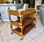 1960s Mid-Century Three-Tier Bamboo & Caning Bar Cart For Sale - Image 5 of 12