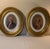 Elevate your space with this stunning pair of antique oval portrait prints depicting George and Martha Washington....