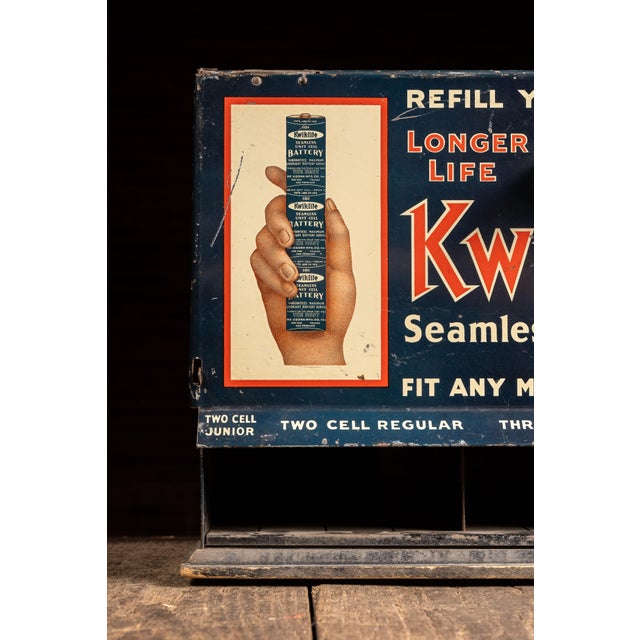 Pumpkin Antique Kwik-Lite Tin Litho Point-of-Sale Case For Sale - Image 8 of 10