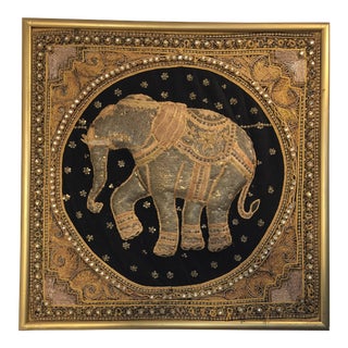 Burmese Kalaga Elephant Tapestry For Sale