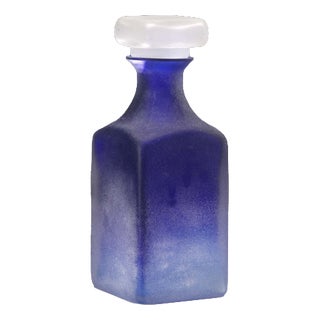 Vintage Glass Bottle by Gino Cenadese, Italy, 1960s For Sale