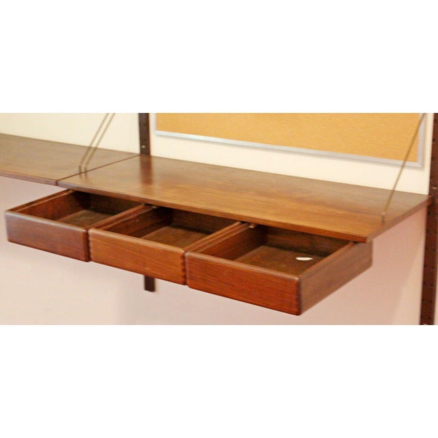 Mid Century Modern Danish Wall Mounted Floating Shelving Unit Poul Cadovious Chairish