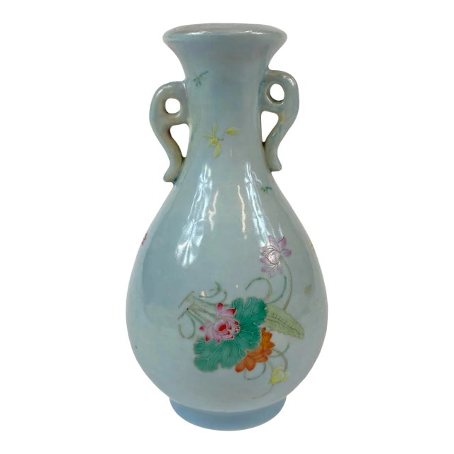 Mid 18th Century Painted Porcelian Vase For Sale