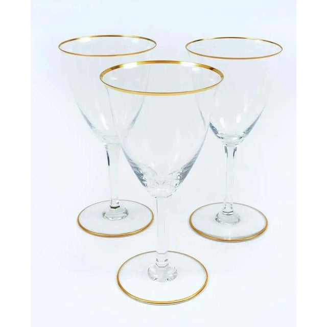 Tall Baccarat Crystal Tableware Wine / Water Service / 12 People For Sale - Image 9 of 12