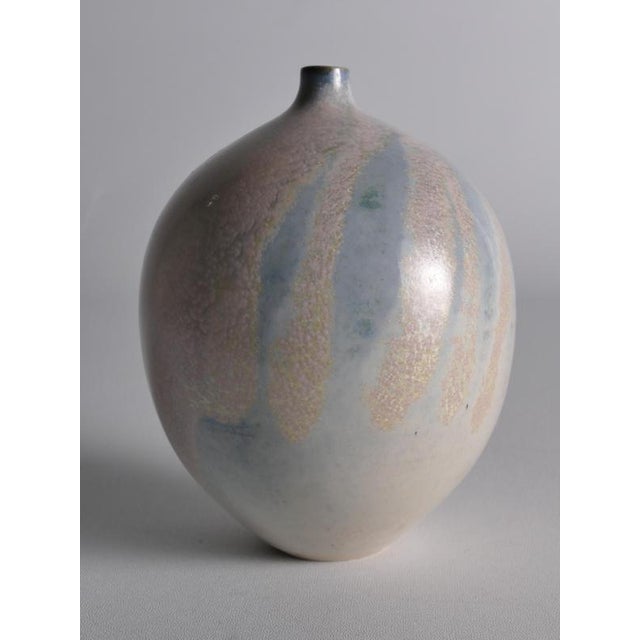 Late 20th Century Scandinavian Modern Studio Stoneware Vase from Bo Scullman For Sale - Image 3 of 18