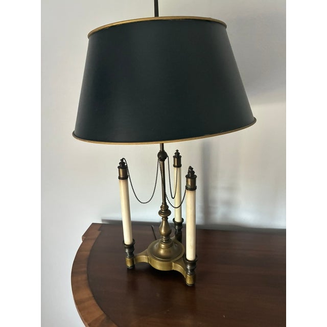 French Provincial Late 20th Century French Bouillote Lamp For Sale - Image 3 of 6
