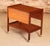 Mid Century drop leaf teak trolley, circa 1960s. Extending drop leaf top, undershelf and castors. Excellent restored...