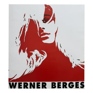 Blondine, Kunsthaus Hannover Exhibition Poster by Werner Berges, Germany, 2000s For Sale